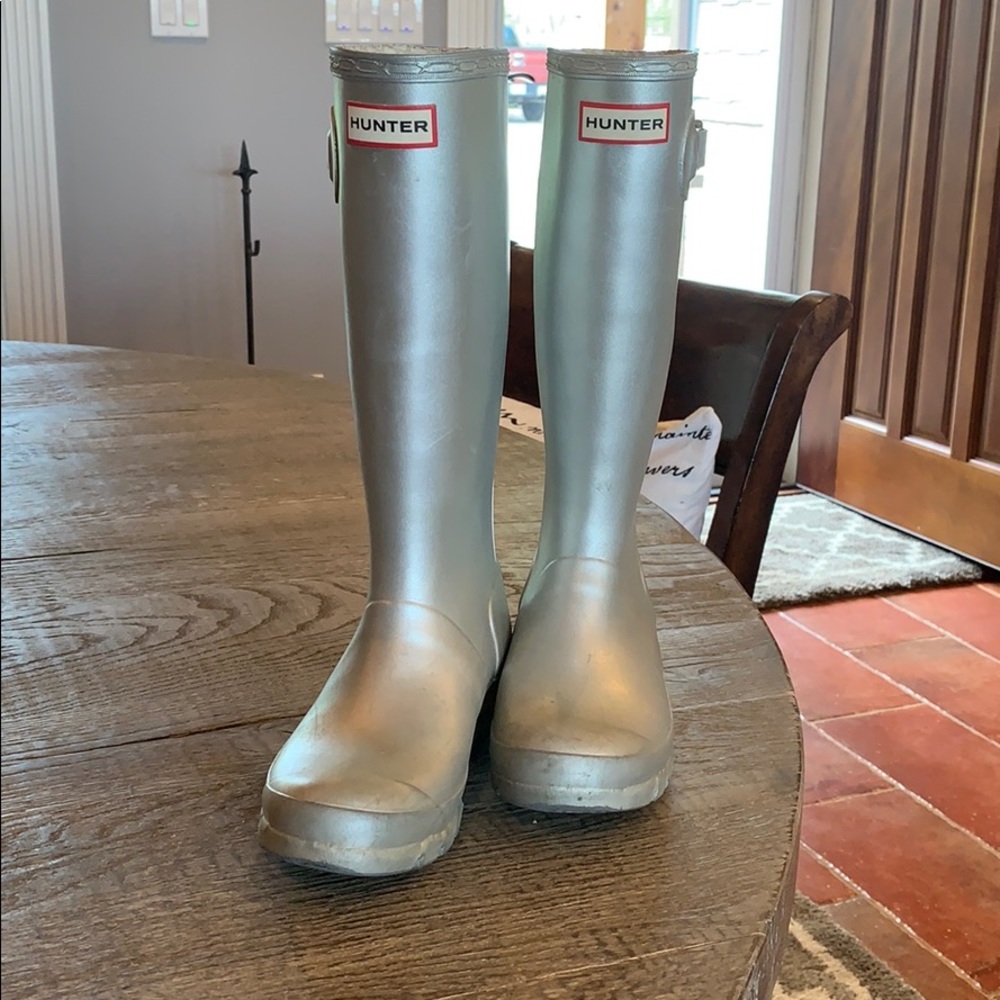 Hunter kids tall rain boots